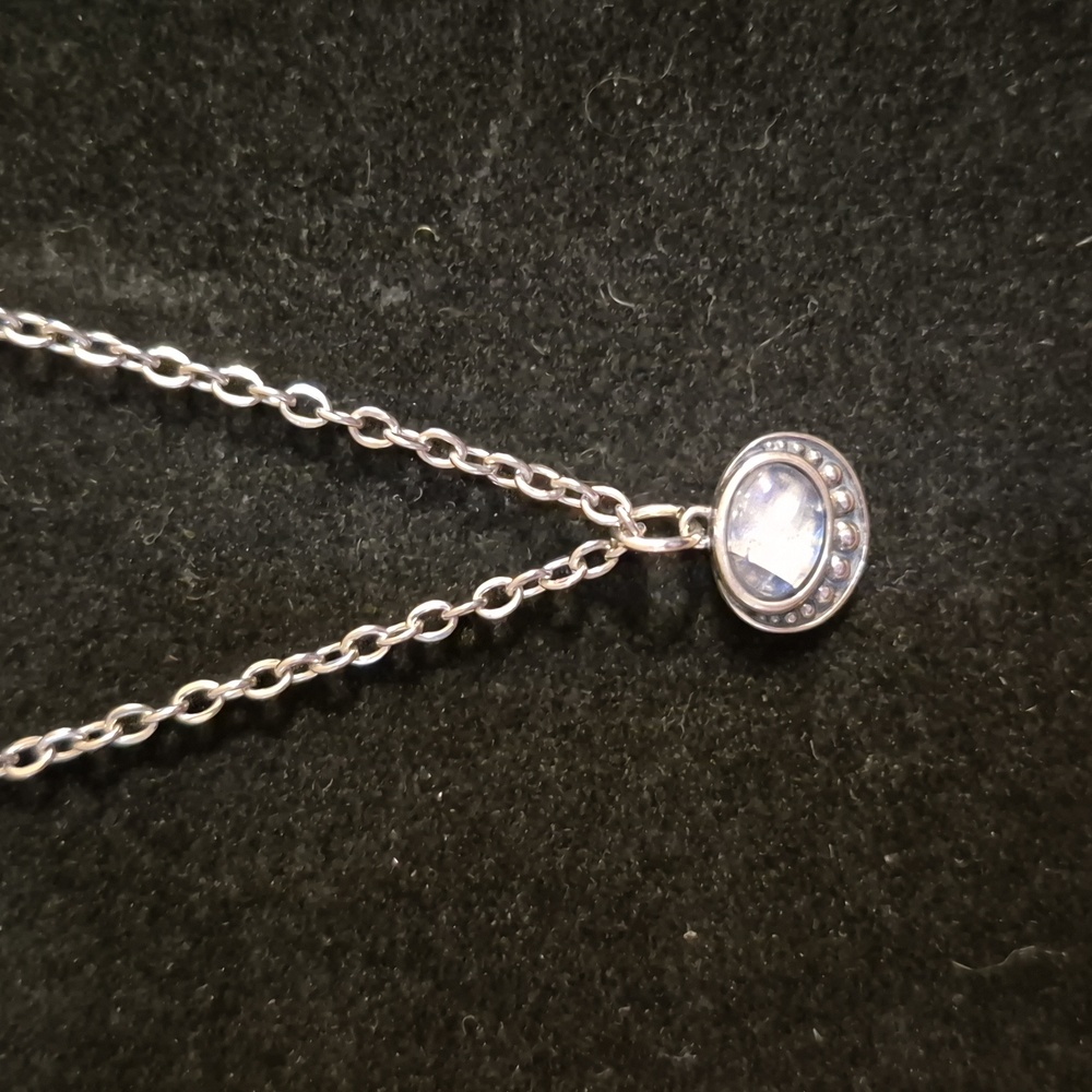 Sapphireskies Designs Sterling & Moonstone Charm Necklace